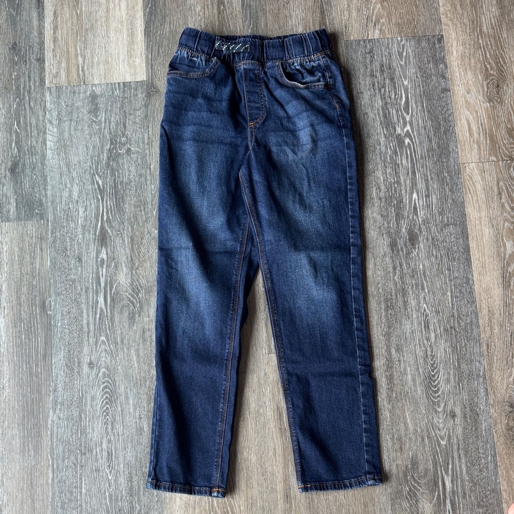 Boy’s Dark Blue Elastic Waist Jeans